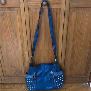 b.makowsky teal bag